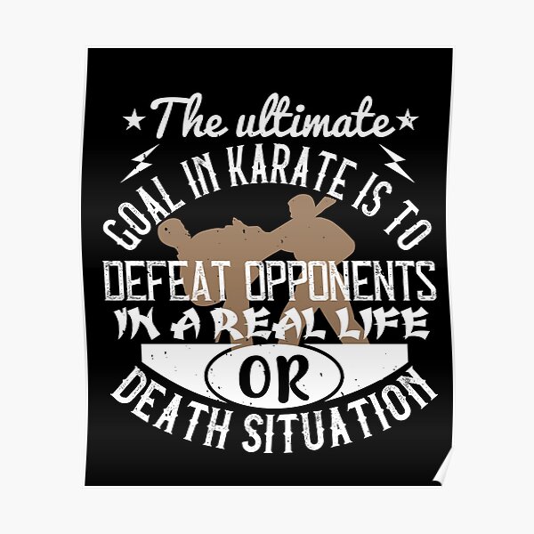 Karate Kid Quotes Posters Redbubble - roblox karate gi sensi black belt roblox
