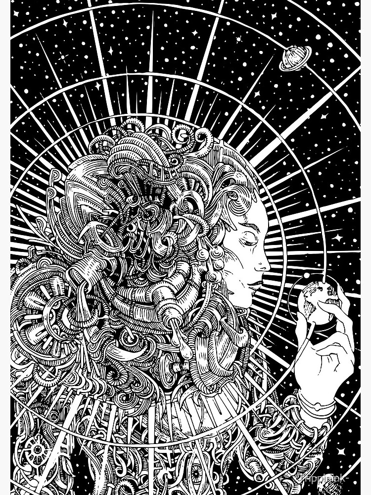 "Gravitational Pull Of The Sun Visionary Art" Spiral Notebook for