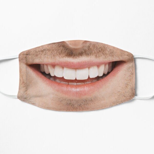 Man with a Perfect Smile Flat Mask