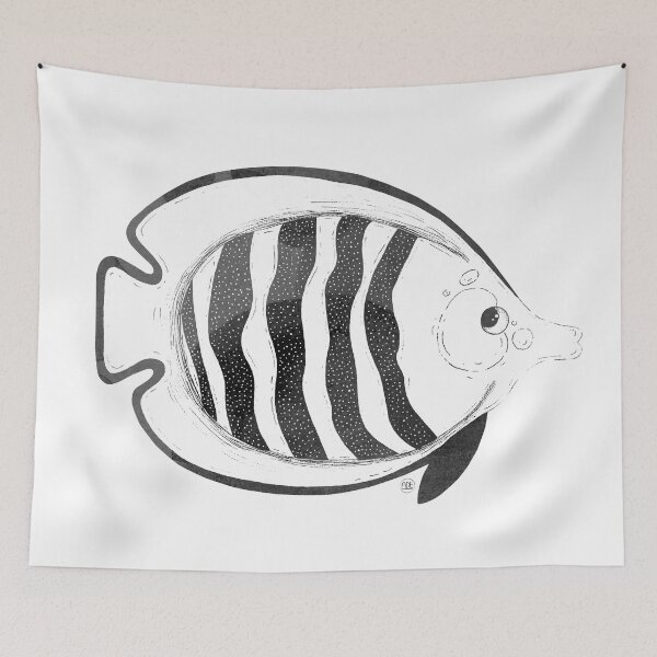 Item preview, Striped fish 02 designed and sold by adeillustrator.