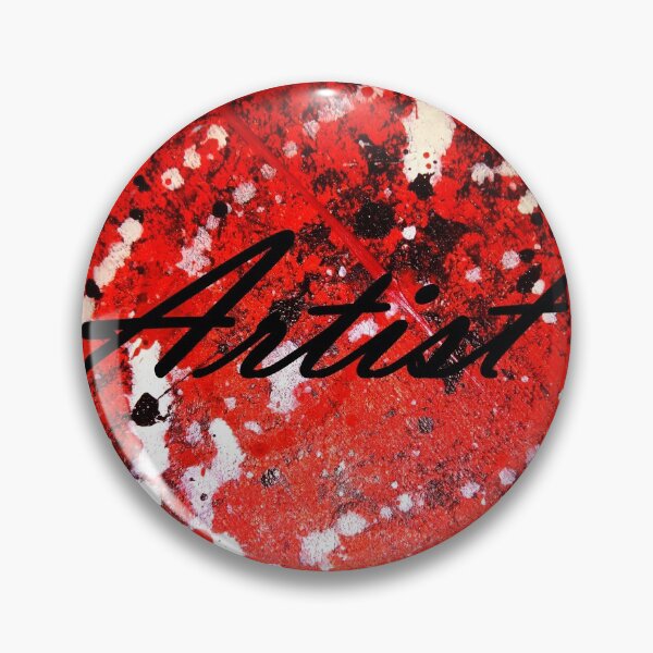 Item preview, Artist Red Abstract Splash (Acrylic Painting) designed and sold by DoggoTankDesign.