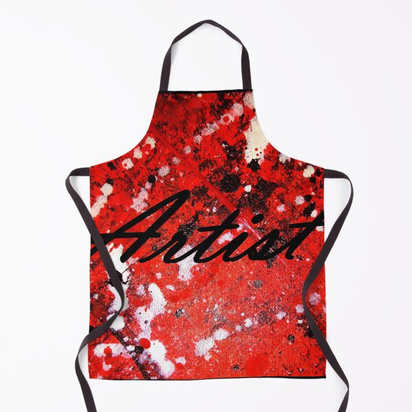 Item preview, Artist Red Abstract Splash (Acrylic Painting) designed and sold by DoggoTankDesign.