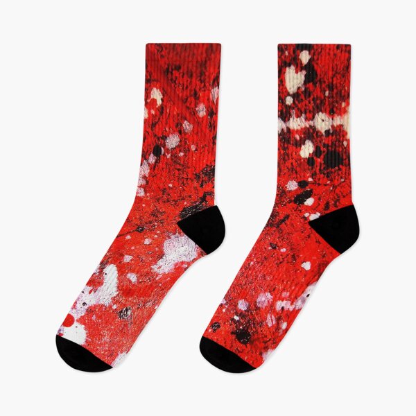 Item preview, Artist Red Abstract Splash (Acrylic Painting) designed and sold by DoggoTankDesign.