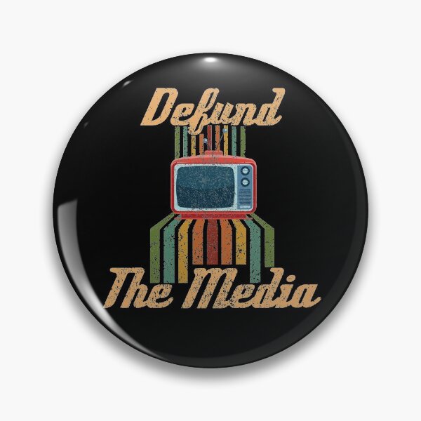 Item preview, Defund The Media Retro Vintage designed and sold by RobomShop.