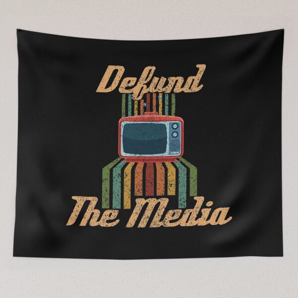 Item preview, Defund The Media Retro Vintage  designed and sold by RobomShop.