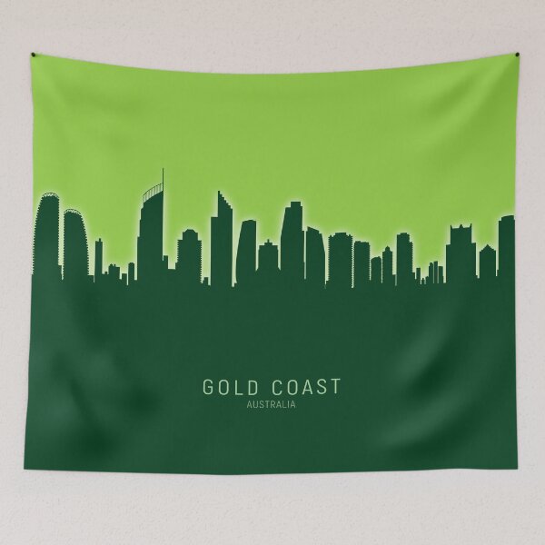 Item preview, Gold Coast Australia Skyline designed and sold by ArtPrints.
