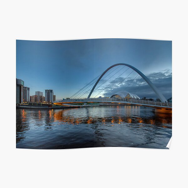 Millennium Bridge Newcastle Poster