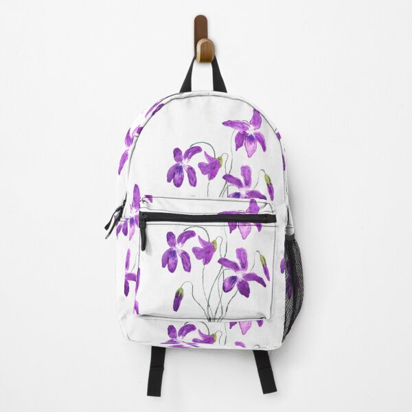 Item preview, hand painted violet flowers watercolor  designed and sold by SelenePaintings .