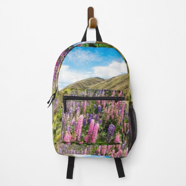 Item preview, Meadows full of Colorful Lupines in New Zealand designed and sold by Danielasphotos.