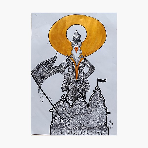 God Vitthal Of Pandharpur In Nature 9 Drawings By Dipti D  Bored Panda