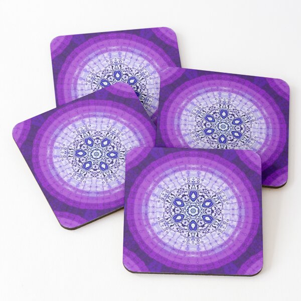 Item preview, PURPLE PUDDLE MANDALA designed and sold by Aethera-Art.