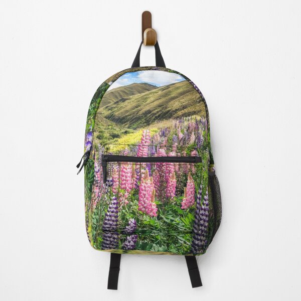 Item preview, Colorful Lupines fields on the side of the road in New Zealand designed and sold by Danielasphotos.