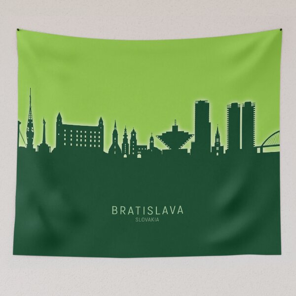 Item preview, Bratislava Slovakia Skyline designed and sold by ArtPrints.