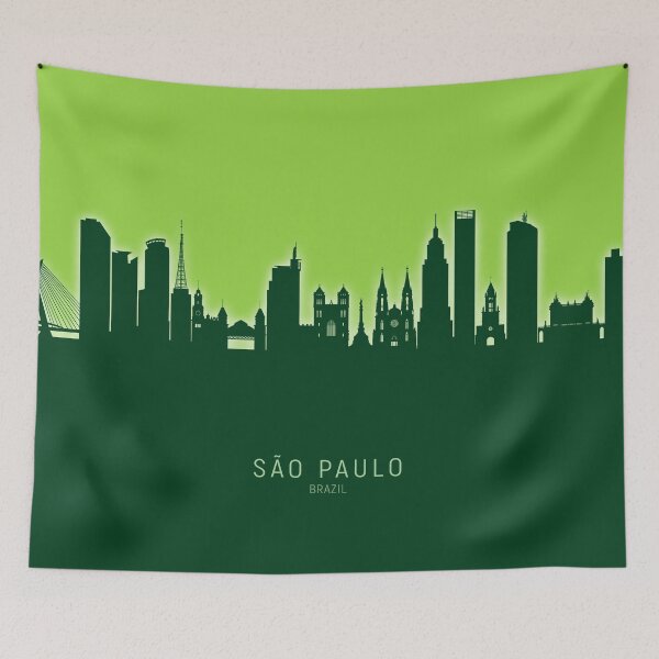 Item preview, São Paulo Skyline Brazil designed and sold by ArtPrints.