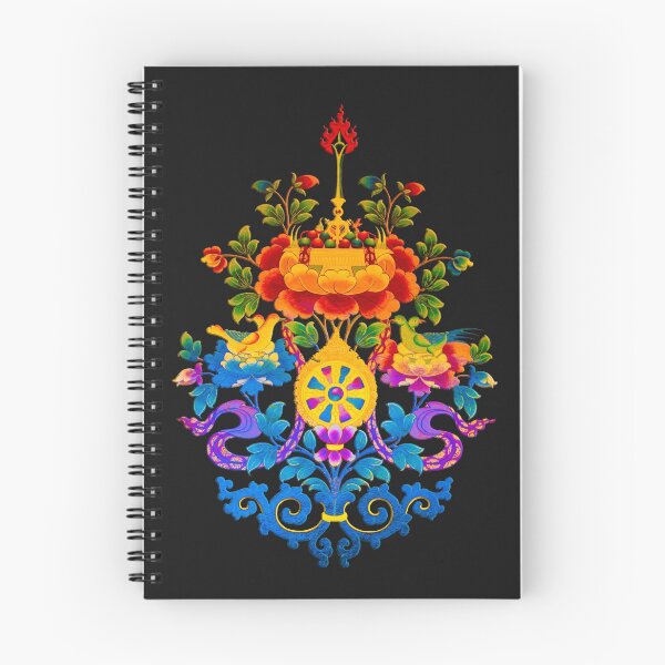 Item preview, Tibetan Buddhist Lotus, Ashtamangala motif designed and sold by darkydoors.