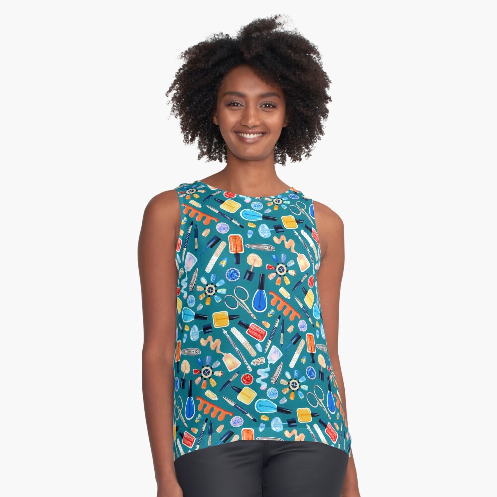Item preview, Sleeveless Top designed and sold by TigaTiga.