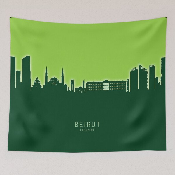 Item preview, Beirut Lebanon Skyline designed and sold by ArtPrints.