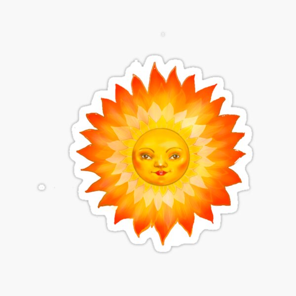 nineties sun Sticker