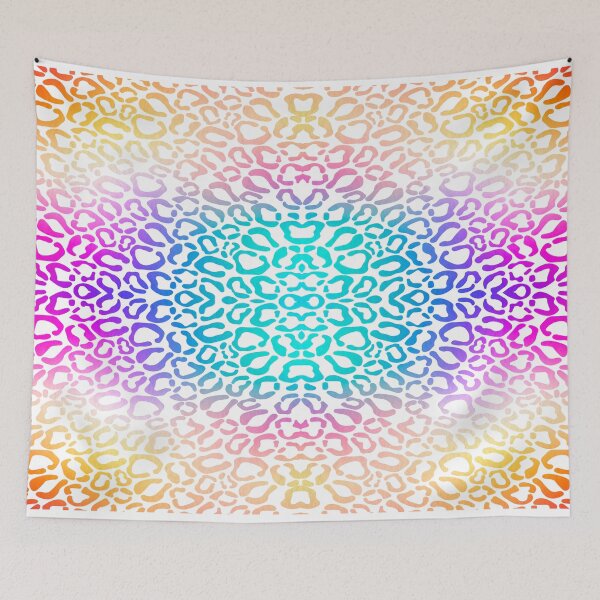 Item preview, Psychedelic Rainbow Bright Leopard designed and sold by karspaul.