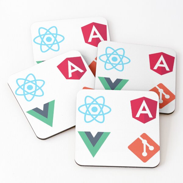 Item preview, React Angular Vue Git  Sticker pack designed and sold by deepak-gangwar.