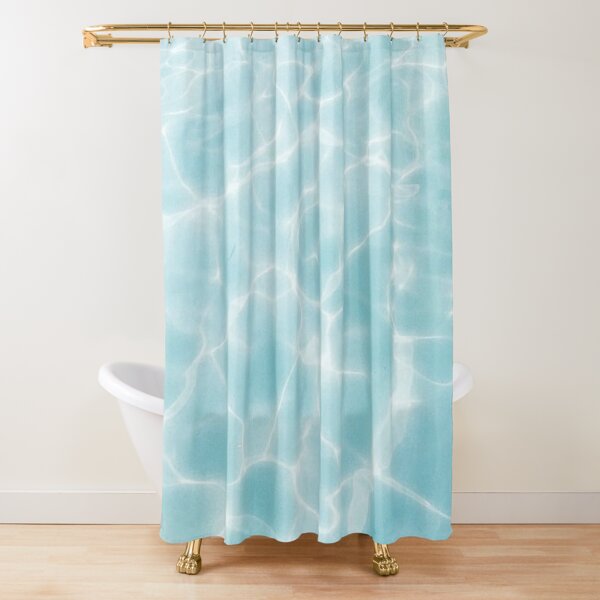 Light Blue Shower Curtain