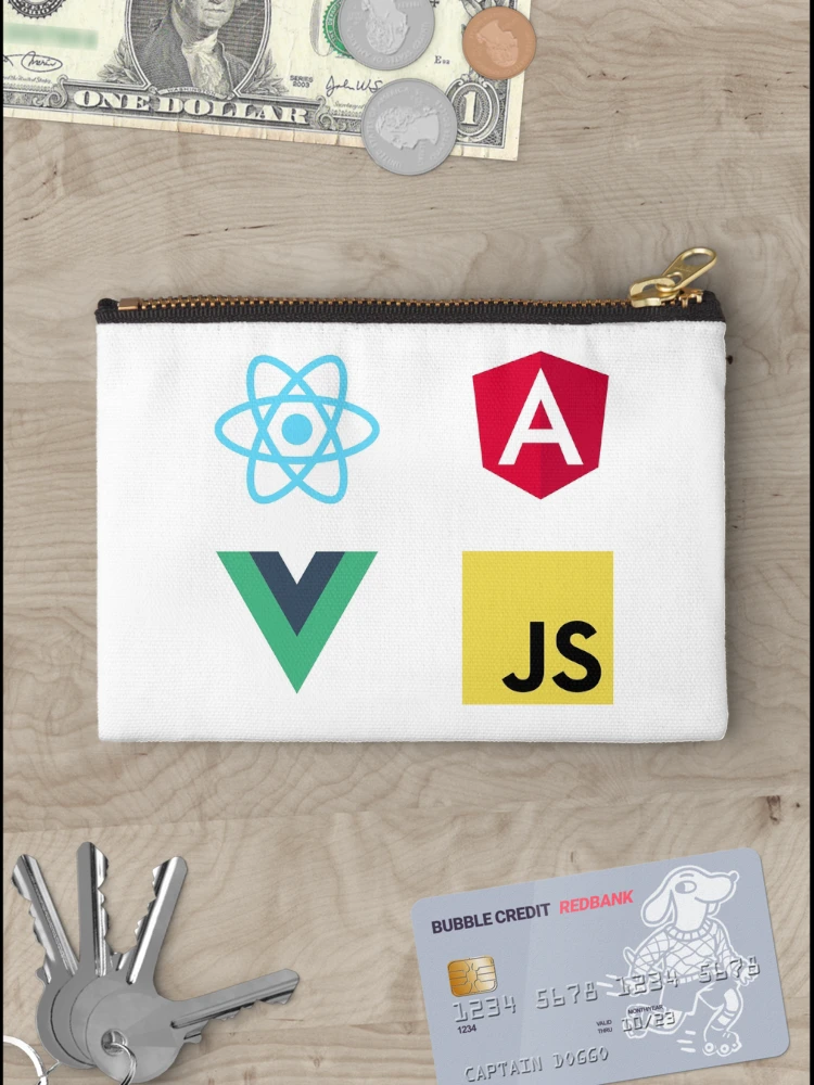 Thumbnail 3 of 4, Zipper Pouch, JavaScript sticker pack designed and sold by deepak-gangwar.