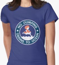 Seaside Signage Women's Fitted T-Shirt