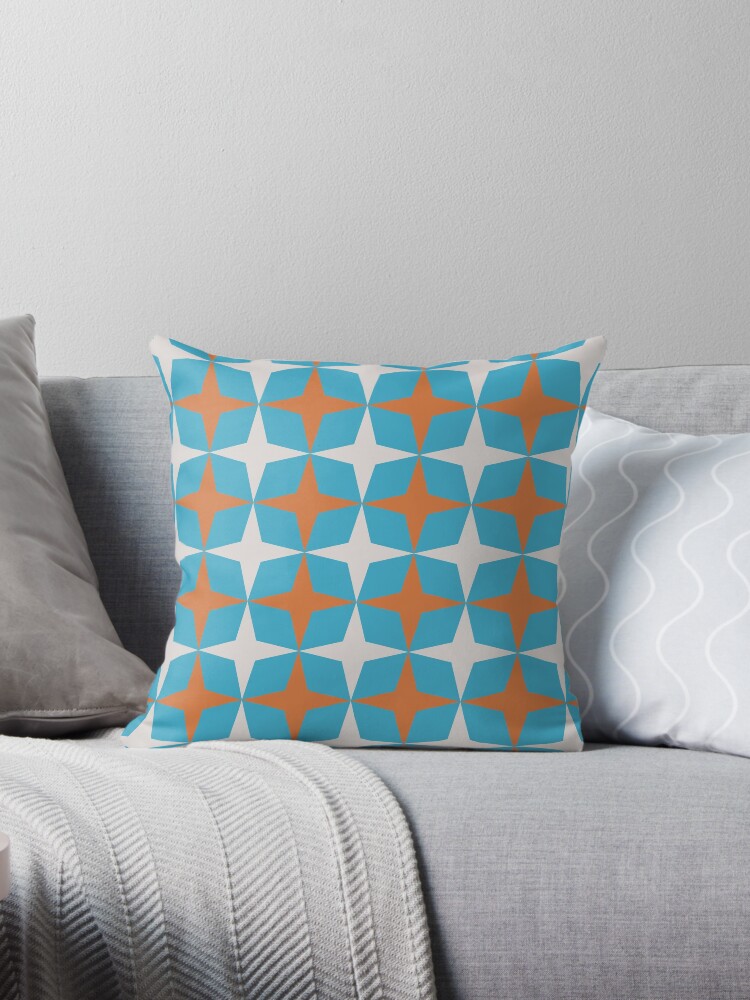 Thumbnail 1 of 3, Throw Pillow, Modern Retro - Pattern 1 designed and sold by Alex-Strange.