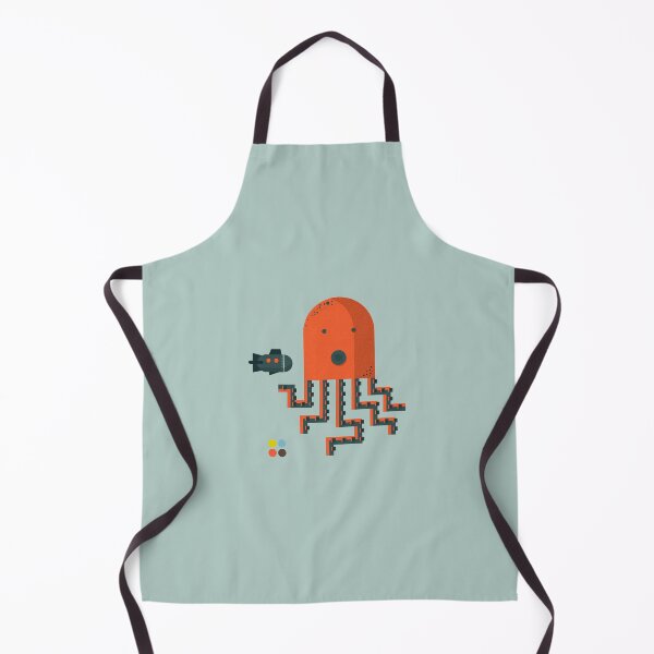 Item preview, Giant squid geometric illustration with submarine designed and sold by dinsorsidum.