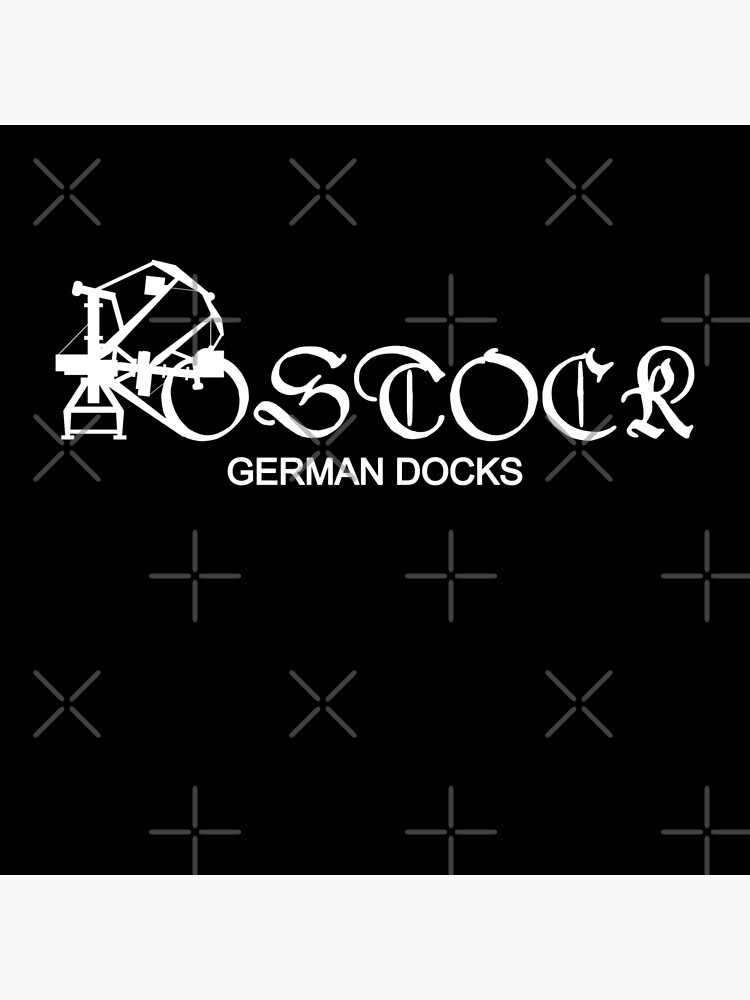 "Rostock German Docks Design for Rostock harbor fans" Poster for