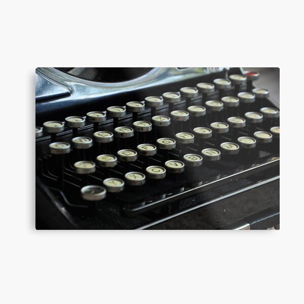 Typewriter Metal Print