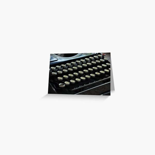 Typewriter Greeting Card