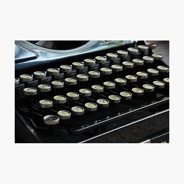 Typewriter Photographic Print