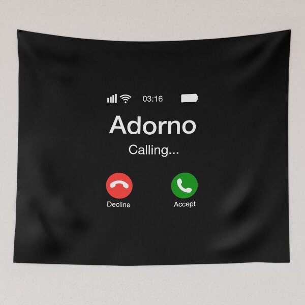 Item preview, Adorno Calling - Funny Philosophy Phone designed and sold by CanadianUnicorn.