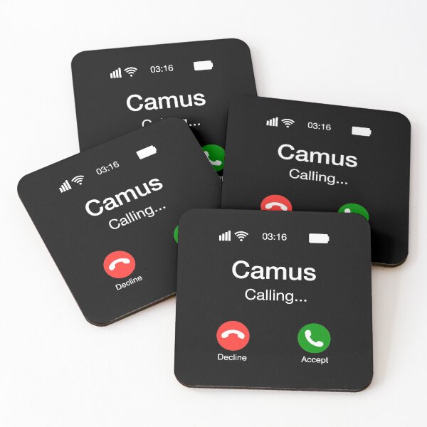 Item preview, Camus Calling - Funny Philosophy Phone designed and sold by CanadianUnicorn.