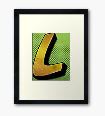 Half Tone L Framed Print