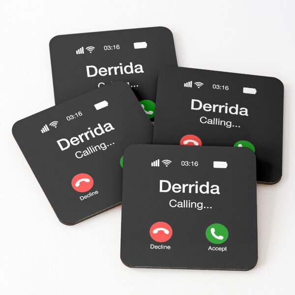 Item preview, Derrida Calling - Funny Philosophy Phone designed and sold by CanadianUnicorn.