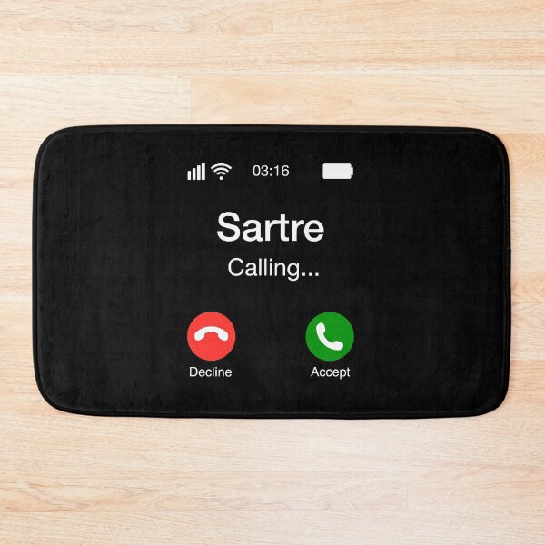 Item preview, Sartre Calling - Funny Philosophy Phone designed and sold by CanadianUnicorn.