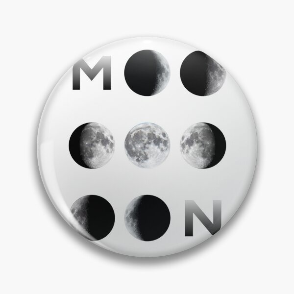 Item preview, Moon phases with moon letters white background  designed and sold by Nishad4.