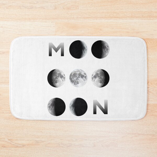 Item preview, Moon phases with moon letters white background  designed and sold by Nishad4.