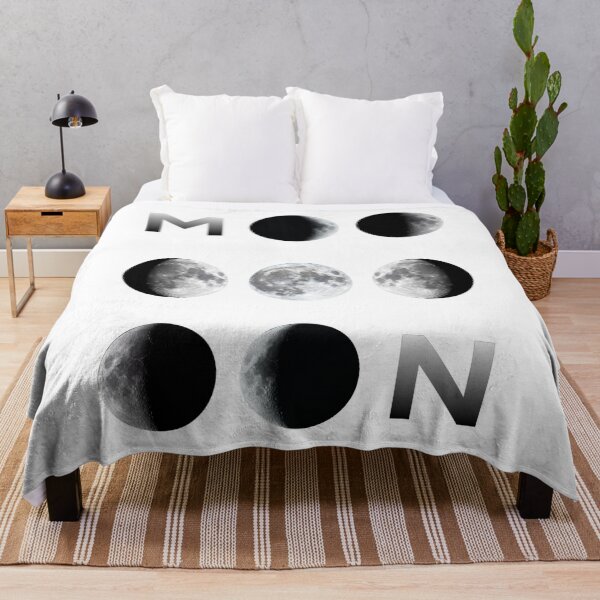 Item preview, Moon phases with moon letters white background  designed and sold by Nishad4.