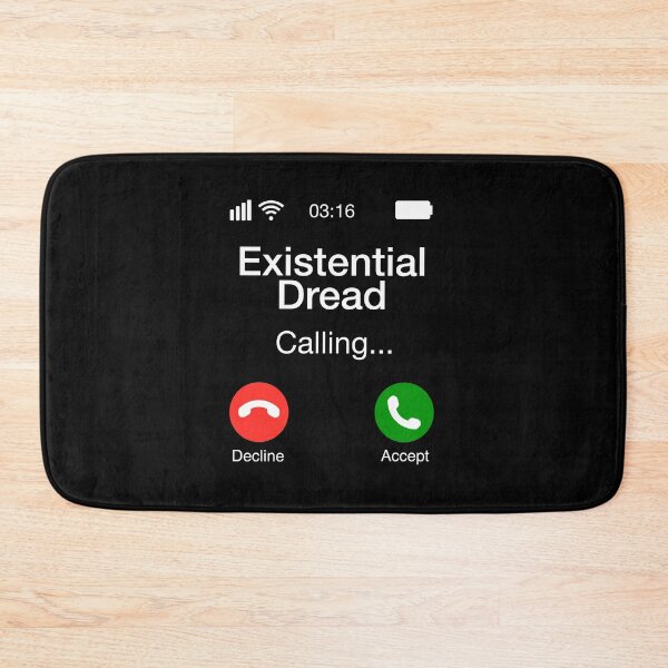 Item preview, Existential Dread Calling - Funny Philosophy Phone designed and sold by CanadianUnicorn.