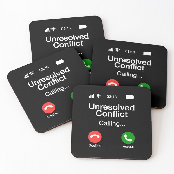 Item preview, Unresolved Conflict Calling - Funny Psychology Phone designed and sold by CanadianUnicorn.