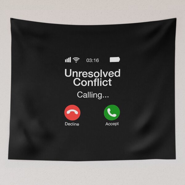 Item preview, Unresolved Conflict Calling - Funny Psychology Phone designed and sold by CanadianUnicorn.