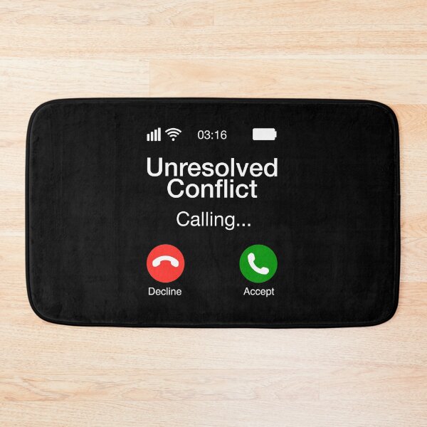 Item preview, Unresolved Conflict Calling - Funny Psychology Phone designed and sold by CanadianUnicorn.