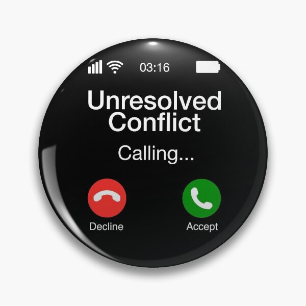 Item preview, Unresolved Conflict Calling - Funny Psychology Phone designed and sold by CanadianUnicorn.