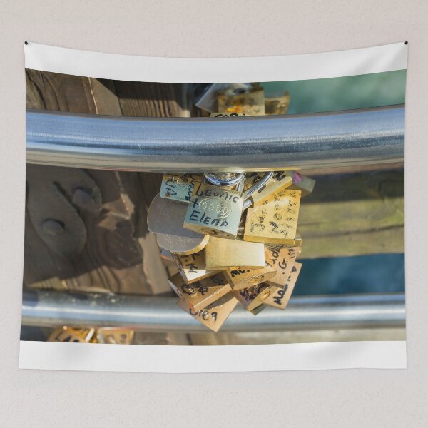Item preview, Love locks on a bridge in Venice designed and sold by Photopat.