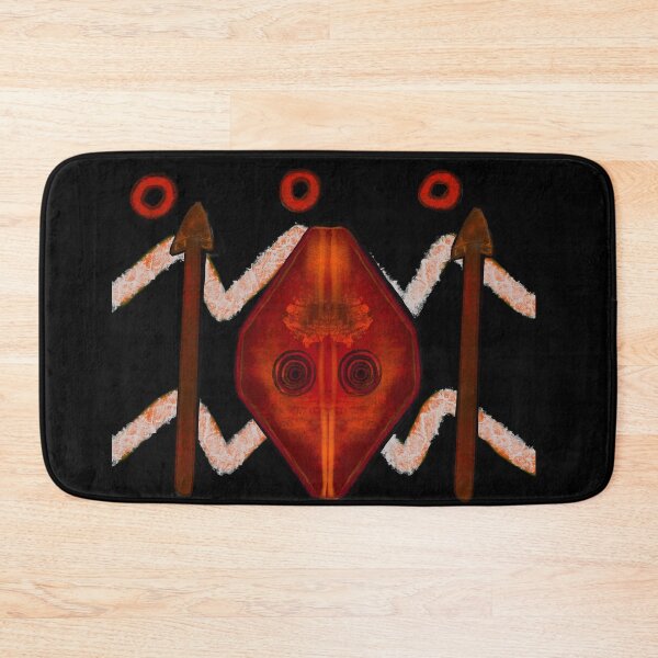 Item preview, Tribal warrior spear and shield ethnic cultural design designed and sold by Artonmytee.
