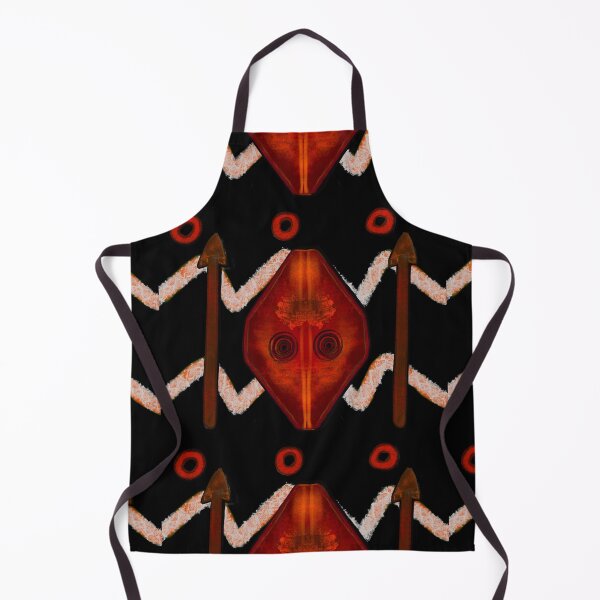 Item preview, Tribal warrior spear and shield ethnic cultural design designed and sold by Artonmytee.