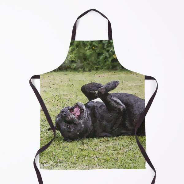 Item preview, Staffy rolling in grass vectorized designed and sold by Beyond Words.